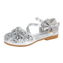 Kids Pearl Shoes Kids Single Bowknot Princess Bling Boys on Shoes Size 13 Girls Shoes Sandals Baby Toddler Shoes Boys Size 9 Baby Shoes