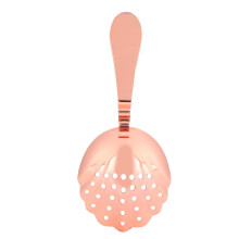 304 Stainless Steel Ice Strainer - Rose Gold, 17.7x7.5cm Bartending Accessory