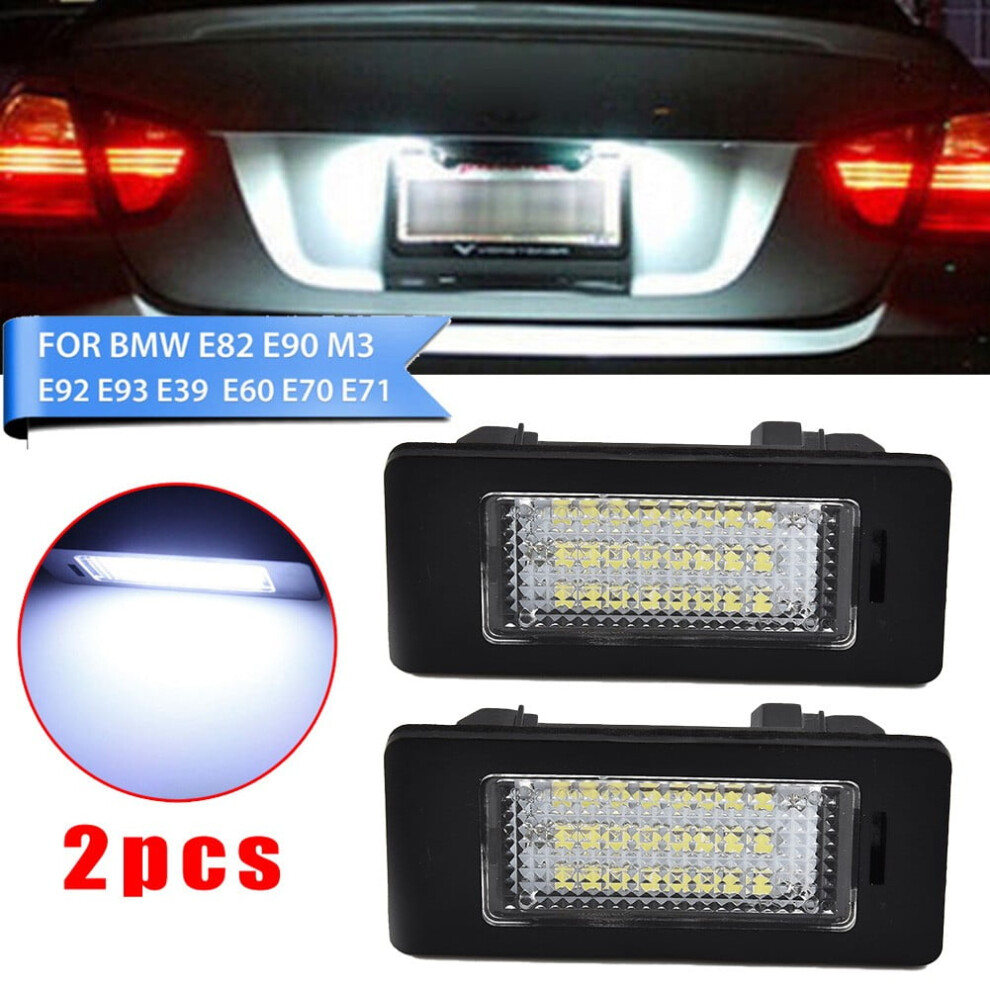 2Pcs 24Led License Plate Number For Bmw 1 3 5 Series E90 For E92 E70 E39 F30 E60 E61 E93 License S Light 9489952055268