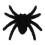 Schwarze Halloween-Spinne, realistische, bewegliche 7,6 cm 1
