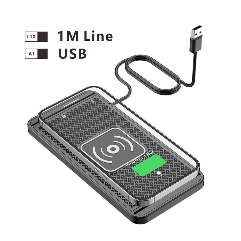 Car Wireless Charging Pad Fast Charger 15W Non Slip Design For Vehicles 9489952052199