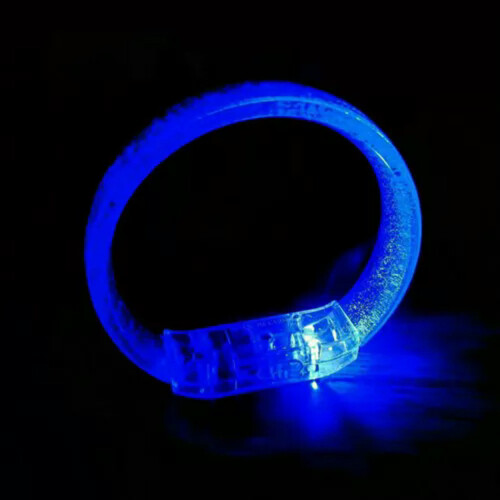 LED-armband blått blinkande glödande armband 1-pack