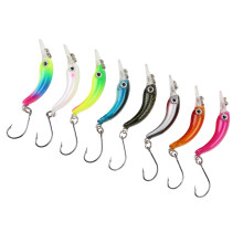 3D Sinking Fake Fish Lure, Plastic & Steel, 25g Wobblers