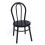 2 Chaises Miniatures Noires 1:12 pour Maison Poupée 3