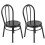2 Chaises Miniatures Noires 1:12 pour Maison Poupée 5