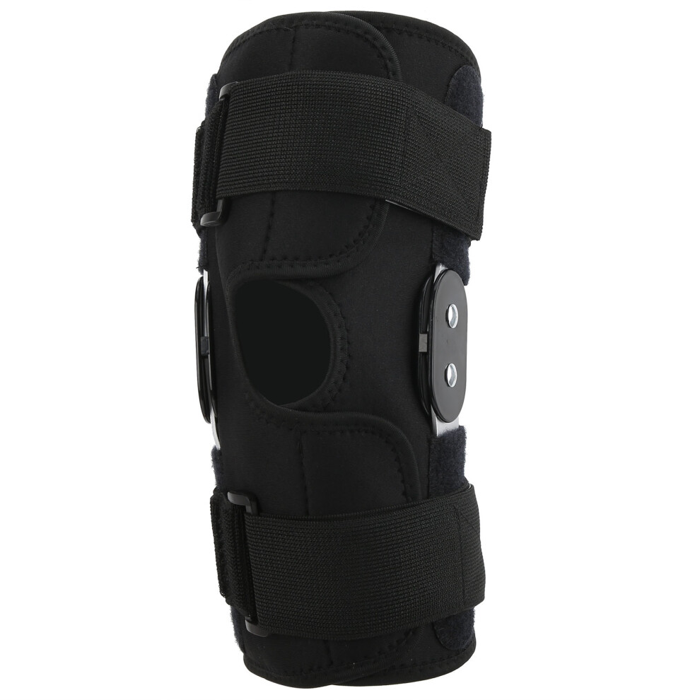 Adjustable Hinged Knee Brace Support for Basketball Pain Relief Nylon Aluminum Alloy