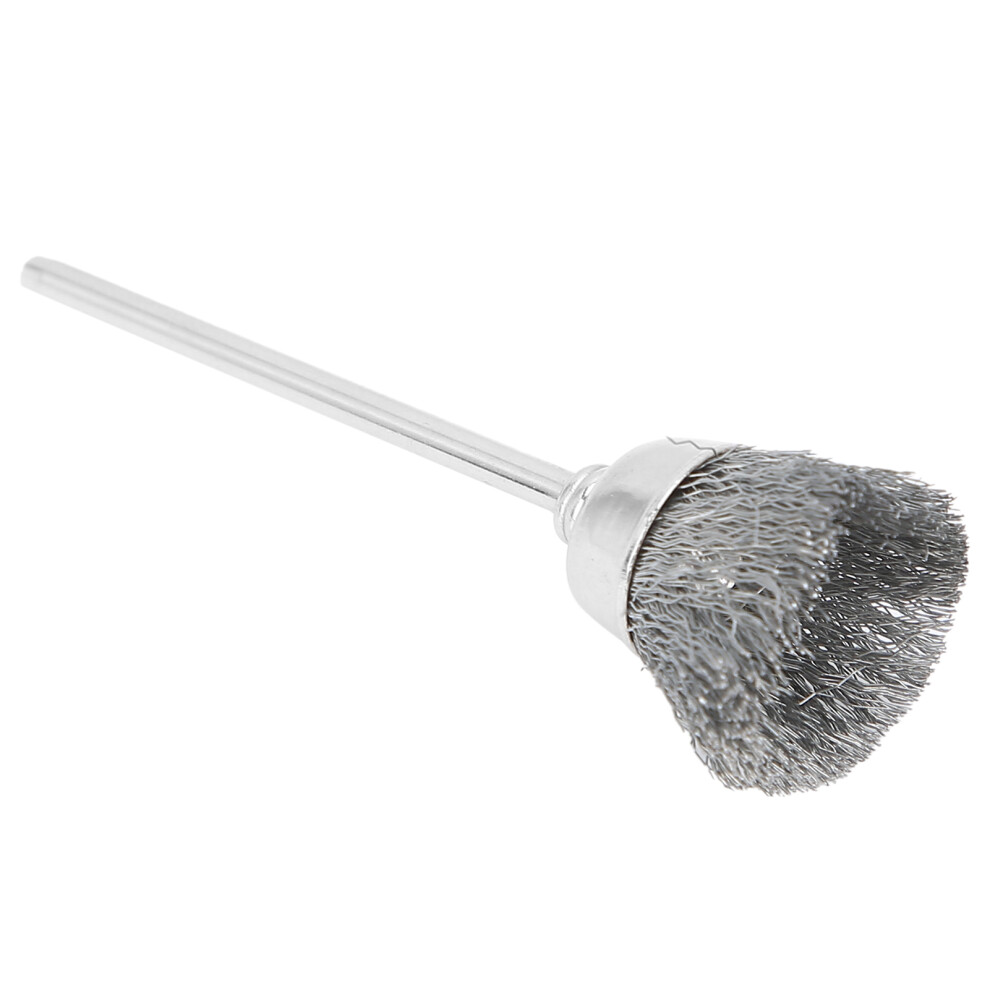 Silver Brass Wire Nail Drill Cleaning Brush For Nail Polishing & Manicure