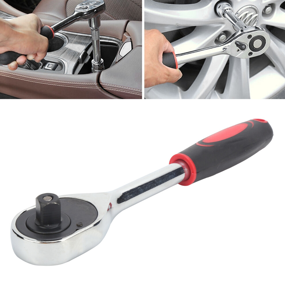 1/2In Ratchet Wrench 24 Teeth - Chrome Vanadium Steel, Red-Black 6911391924537