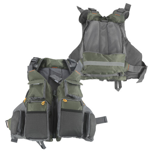 Adjustable Fishing Vest with Floating Pad 1