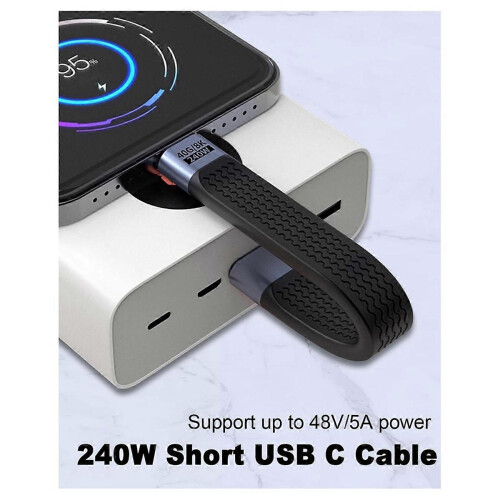 Câble USB 4.0 PD 240W 40Gbit/s, compatibilité vidéo 8K/4K 2