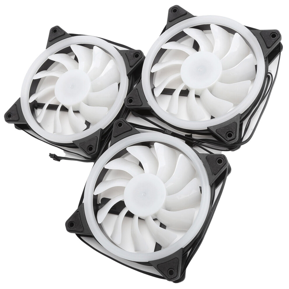 3Pcs 120Mm Rgb Computer Cooling Fans With Remote, Mute, Dual Rgb Lights 8471391925234