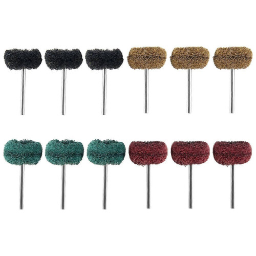 Lot de 12 têtes de polissage pour meuleuse rotative Dremel. 2