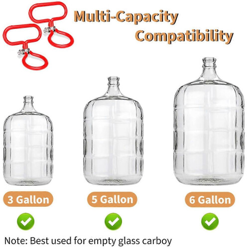 4 poignées réglables pour carafes verre 2