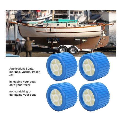 4 rouleaux oscillants rainurés pour remorque bateau 1