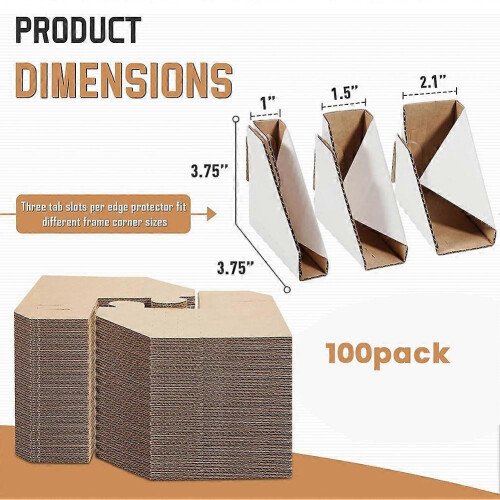 100 protections d'angle pour cadres 1-2.1" 1