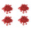 400PCS Red Motherboard Screw Insulating Fiber Washers 1