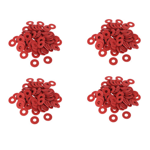400PCS Red Motherboard Screw Insulating Fiber Washers 1