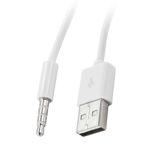 Câble adaptateur de charge audio AUX 3,5 mm vers USB 2.0, 1 m 2