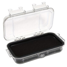 Caja de Seguridad Sellada A Prueba de Golpes con Anilla para Colgar, Portátil, Impermeable, Transparente, Rígida y Resistente A Impactos C