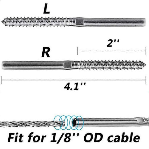 30 vis sertir 1/8", garde-corps câbles, escaliers/terrasses 2