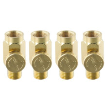 4 Stuks 1/4 Inch NPT Inline Drukregelaar Massief Messing Persluchtdrukventiel Vervangingsgereedschap voor Waterverwarmers