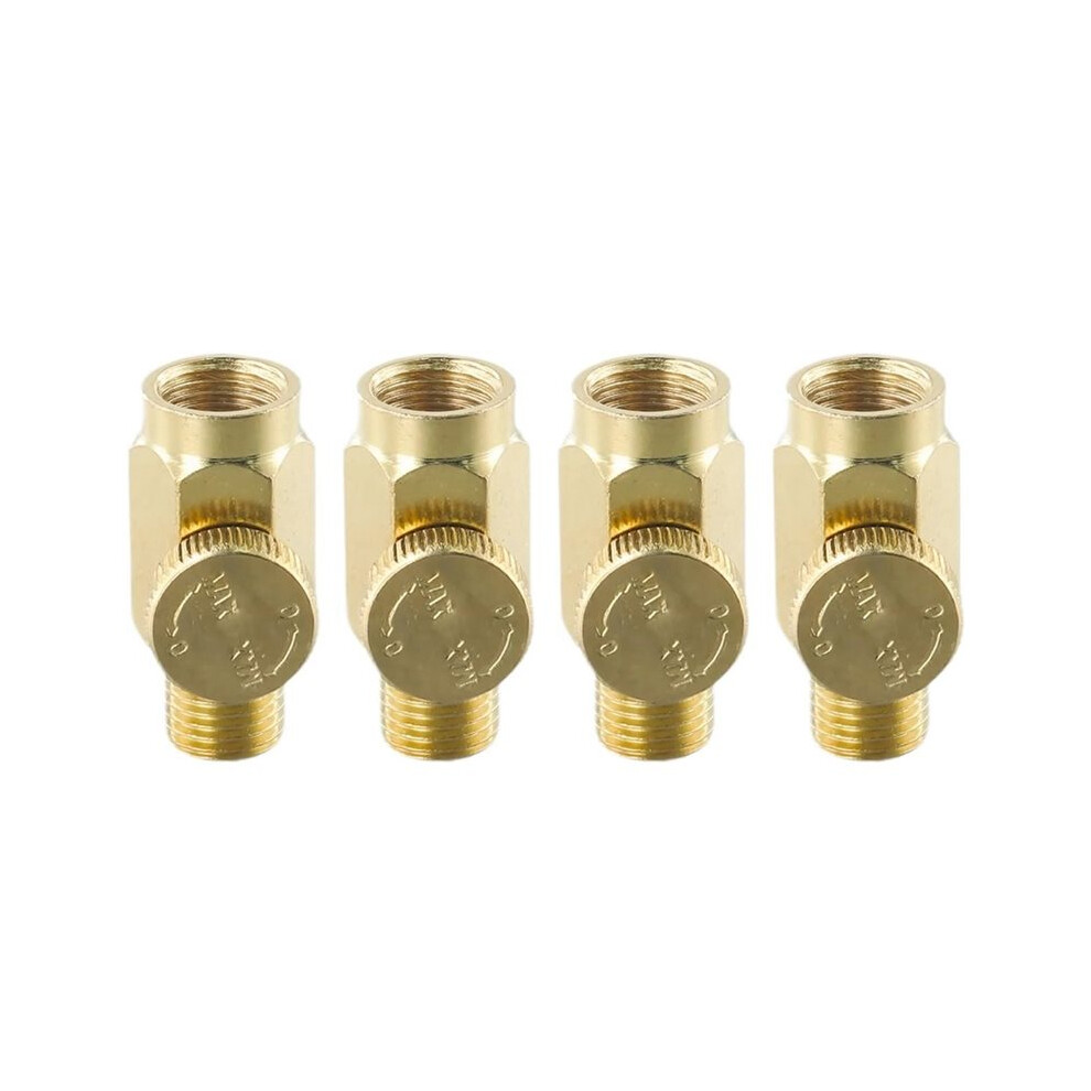 4Pcs 1/4Inch Npt Inline Regulator Solid Brass Compressed Water Heater Air Pressure Valve Replacement Air Tool 6031967748876