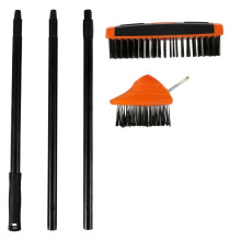 Weed Remover Tool Brush Garden Grass Rooting Gardening Loose Soil Adjustable Handle Wire Brush 2 Brush