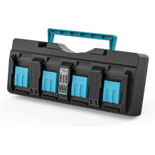 Caricabatterie DC18SF 18V 4 Porte per Batteria per 14,4V-18V BL1850 DC18RD DC18RC SPINA UE