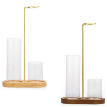 2 in 1 Incense Holder for Sticks Anti-Ash Flying Incense Burne with Glass Ash Catcher,Stick Organizer for Meditation