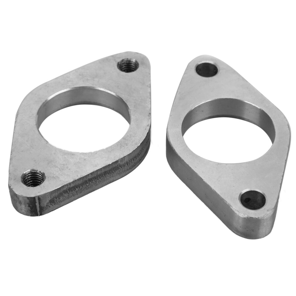 2Pcs Stainless Steel Wastegate Dump Pipe Flange Gasket For 1.4-1.5In Turbocharger 8431391926266