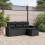 VidaXL vidaXL 4-tlg. Garten-Sofagarnitur mit Kissen Schwarz Poly Rattan 2