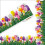 Bordure tulipes décorative 20m pour tableaux classe 2