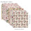 24 feuilles papier aquarelle floral 30.5x30.5cm 4