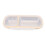Edelstahl Lunch Box 700ml 11x26x5cm Milchweiß 15