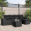 VidaXL vidaXL 6-tlg. Garten-Sofagarnitur mit Kissen Schwarz Poly Rattan 2