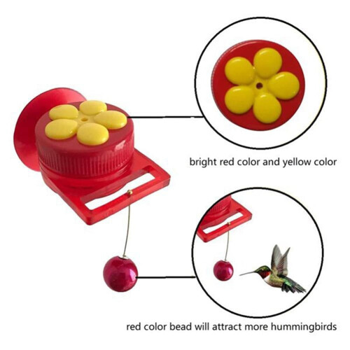 Handheld Hummingbird Feeder with Window Mount Suction Cup 2