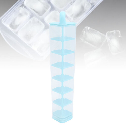 Plastic Ice Cube Tray with Handle, Square 14-Cube, Easy Release 1