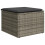 VidaXL vidaXL 11-tlg. Garten-Sofagarnitur mit Kissen Grau Poly Rattan 6