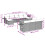 VidaXL vidaXL 11-tlg. Garten-Sofagarnitur mit Kissen Grau Poly Rattan 9