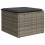 VidaXL vidaXL 8-tlg. Garten-Sofagarnitur mit Kissen Grau Poly Rattan 5