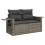 VidaXL vidaXL 7-tlg. Garten-Sofagarnitur mit Kissen Grau Poly Rattan 5
