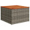 VidaXL vidaXL 7-tlg. Garten-Sofagarnitur mit Kissen Grau Poly Rattan 7