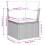 VidaXL vidaXL 8-tlg. Garten-Sofagarnitur mit Kissen Grau Poly Rattan 11