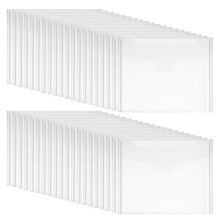60 Bolsos para Carimbos e Matrizes, Envelopes de Plástico Transparente, Armazenamento para Scrapbooking com 60 Etiquetas para Fazer Cartões