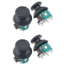 2X Handle 3D Thumb Joystick Left and Right Rocker for PS4 / PS4Slim / Pro Thumb Rocker Replacement PS4
