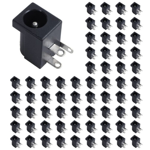 900 Pcs  Power Jack Socket 2.1mm X 5.5mm -Type PCB Mount -005