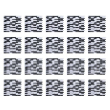 20X 3D Wall Stickers Brick Wallpaper Tile for Kitchen Bathroom Backsplash Anti-Tile Home Decor 28x23.5Cm