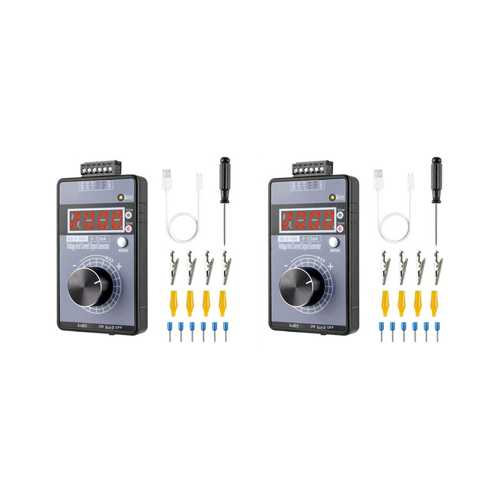 2X 0/4-20Ma 0-10V Signal Generator,Analog Generator With 4-Digit Lcd Display,Accuracy 0.01,For Plc/Panel Testing 6033107988494