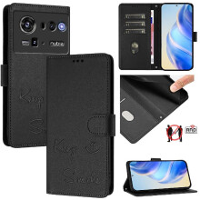 () Case For ZTE Nubia Z80 Ultra FLIP COVER PU Leather RFID Blocking Card Holder Wallet