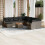 VidaXL vidaXL 12-tlg. Garten-Sofagarnitur mit Kissen Grau Poly Rattan 2